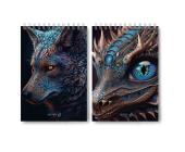 Блокнот на спирали А5, 80л., клетка, Взгляд, SVETOCH Б127 | OfficeDom.kz