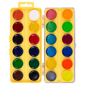 Краски акварельные медовые, без кисти, двухъярусные, 24 цвета, LPW-0324, Лео Играй - Officedom (2)