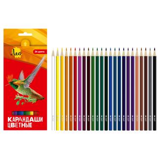 Карандаши цветные, 24 цвета, LBSCP-24, Лео Ярко - Officedom (4)
