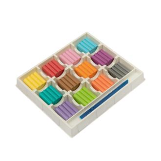 Пластилин восковой 12 цветов, пастельный, 144г, в картонной упаковке, LPMCP-0112, Лео Играй - Officedom (2)