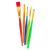 Набор цветных кисточек 5 шт, короткая ручка, ассорти, LTB 01-05, Лео Играй - Officedom (2)
