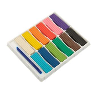 Пластилин классический 12 цветов, 240г, в картонной упаковке, LBMC-0112, Лео Ярко - Officedom (2)