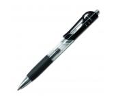 Ручка гелевая автом. "Berlingo Impulse", 0,5 мм, прозрачный корпус, черный | OfficeDom.kz
