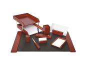 Настольный набор, 9 предметов, бордовый, Forofis Wood | OfficeDom.kz