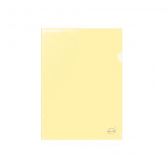 Папка-уголок А4, 0,115мм, ПП, прозрачно-желтый, Forofis - Officedom (1)
