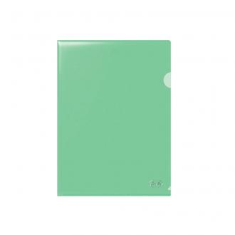 Папка-уголок А4, 0,115мм, ПП, прозрачно-зеленый, Forofis - Officedom (1)