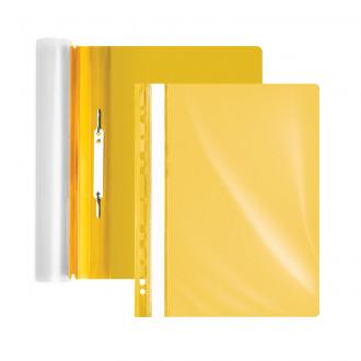 Папка-скоросшиватель с перфорацией, А4, 0,13/<wbr>0,17 мм, ПП, желтый матовый, Forofis - Officedom (1)