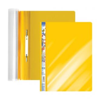 Папка-скоросшиватель, А4, 0,15/<wbr>0,15 мм, ПП, желтый глянцевый, Forofis - Officedom (1)