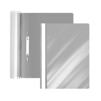 Папка-скоросшиватель, А4, 0,14/<wbr>0,18 мм, ПП, серый глянцевый, Forofis - Officedom (1)