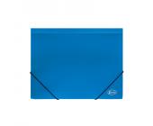 Папка для бумаг на эластичных резинках А4, 0,50мм, ПП, синий, Forofis | OfficeDom.kz