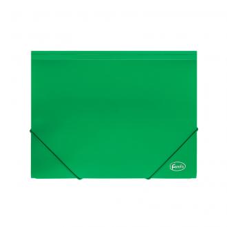 Папка для бумаг на эластичных резинках Forofis, А4, 0,50 мм, ПП, зеленый - Officedom (1)