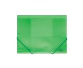 Папка для бумаг на эластичных резинках А4, 0,45мм, ПП, прозрачно-зеленый Forofis | OfficeDom.kz