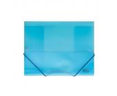 Папка для бумаг на эластичных резинках Forofis, А4, 0,45 мм, ПП, прозрачно-синий | OfficeDom.kz