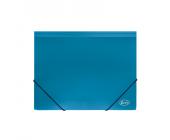 Папка-бокс для бумаг на эластичных резинках Forofis, А4, 0,60 мм, ширина 30 мм, пластик, синий | OfficeDom.kz