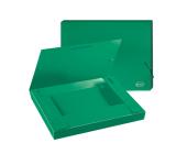 Папка-бокс для бумаг на эластичных резинках А4, 0,60мм, ширина 30мм, пластик, зеленый, Forofis | OfficeDom.kz