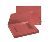 Папка-бокс для бумаг на эластичных резинках А4, 0,60мм, ширина 30мм, пластик, красный, Forofis | OfficeDom.kz