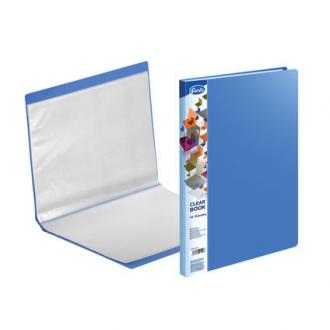 Папка файловая с 10 карманами, А4, 0,50/<wbr>0,03 мм, ПВХ, синий, Forofis - Officedom (1)