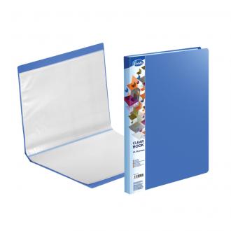 Папка файловая с 20 карманами, А4, 0,50/<wbr>0,03 мм, ПВХ, синий, Forofis - Officedom (1)