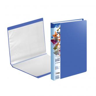 Папка файловая с 40 карманами, А4, 0,70/<wbr>0,03 мм, ПВХ, синий, Forofis - Officedom (1)