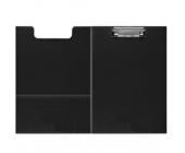 Папка-планшет с верхним прижимом, А4 (31,7х22,5 см), ПВХ, черный, Forofis | OfficeDom.kz