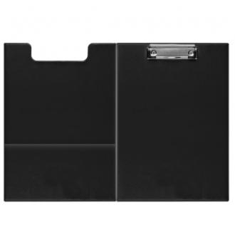 Папка-планшет с верхним прижимом Forofis А4 (31,7х22,5 см), ПВХ, черный - Officedom (1)