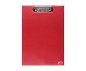 Папка-планшет с верхним прижимом, А4 (31,7х22,5 см), ПВХ, красный, Forofis | OfficeDom.kz