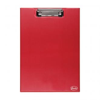 Папка-планшет с верхним прижимом, А4 (31,7х22,5 см), ПВХ, красный, Forofis - Officedom (1)