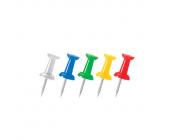 Кнопки-гвоздики цветные с фигурной головкой Forofis, d=10 мм, 100 шт., в блистере | OfficeDom.kz