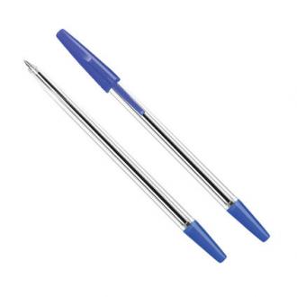 Ручка шариковая 1,0мм One, прозрачный корпус, синий, Forofis - Officedom (1)