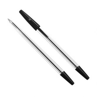 Ручка шариковая 1,0мм One, прозрачный корпус, черный, Forofis - Officedom (1)