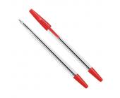 Ручка шариковая 1,0мм One, прозрачный корпус, красный, Forofis | OfficeDom.kz