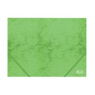 Папка для бумаг на эластичных резинках, А4, картон, 350 г/<wbr>м2, зеленый, Forofis - Officedom (1)