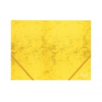 Папка для бумаг на эластичных резинках, А4, картон, 350 г/<wbr>м2, желтый, Forofis - Officedom (1)