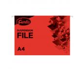 Папка подвесная, А4, картон 200 г/м2, красный, Forofis | OfficeDom.kz