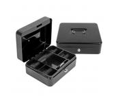 Ящик для денег металлический, 20х16х9cм, черный, Forofis | OfficeDom.kz