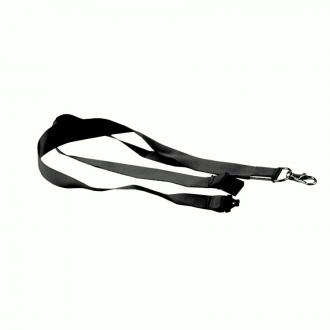 Шнурок для бейджа с металлическим карабином, 45см, ширина 2см, черный, Forofis - Officedom (1)