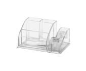 Подставка для канц. прин. 4 отделения с держателем для клейкой ленты, прозрачный Forofis | OfficeDom.kz