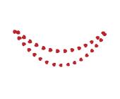 Гирлянда-растяжка №01_сердечки красные, 3 м, BOOMZEE GBZ-02 | OfficeDom.kz