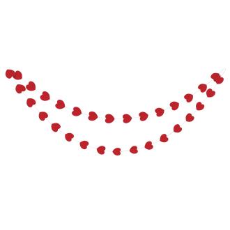 Гирлянда-растяжка №01_сердечки красные, 3 м, BOOMZEE GBZ-02 - Officedom (1)