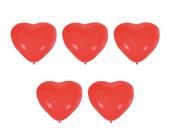 Набор воздушных фигурных шаров 30 см, 5 шт, Сердце 01_красный, BOOMZEE BWH-30 | OfficeDom.kz