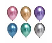 Набор воздушных шаров 30 см, 6 шт, хром металлик_ассорти, BOOMZEE BXM-30 | OfficeDom.kz