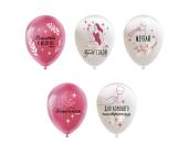 Набор воздушных шаров с рисунком 30 см, 5 шт, 01_женский, BOOMZEE BXVD-30 | OfficeDom.kz