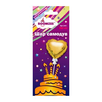 Шар самодув "Сердце" 11x10,5 см, золото, BOOMZEE FBZ-02 - Officedom (2)
