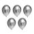 Набор воздушных шаров 30 см, 5 шт, 06_хром металлик серебряный, BOOMZEE BXMS-30 - Officedom (1)