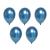 Набор воздушных шаров 30 см, 5 шт, 02_ хром металлик синий, BOOMZEE BXMS-30 - Officedom (1)
