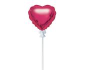 Шар самодув Сердце" 11x10,5 см, розовый, BOOMZEE FBZ-07 | OfficeDom.kz