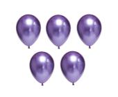 Набор воздушных шаров 30 см, 5 шт, 04_хром металлик фиолетовый, BOOMZEE BXMS-30 | OfficeDom.kz