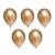 Набор воздушных шаров 30 см, 5 шт, 05_хром металлик золотой, BOOMZEE BXMS-30 - Officedom (1)
