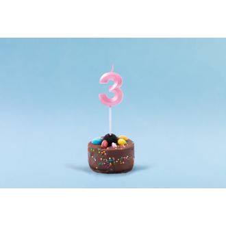 Свеча для торта "Цифра 3", BOOMZEE BCD-13 - Officedom (2)