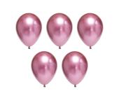 Набор воздушных шаров 30 см, 5 шт, 03_хром металлик розовый, BOOMZEE BXMS-30 | OfficeDom.kz